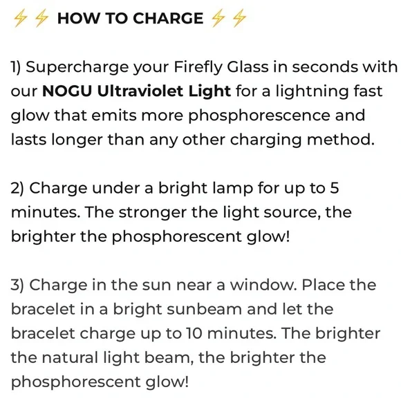 NOGU glow bracelet-firefly glass - Picture 7 of 7